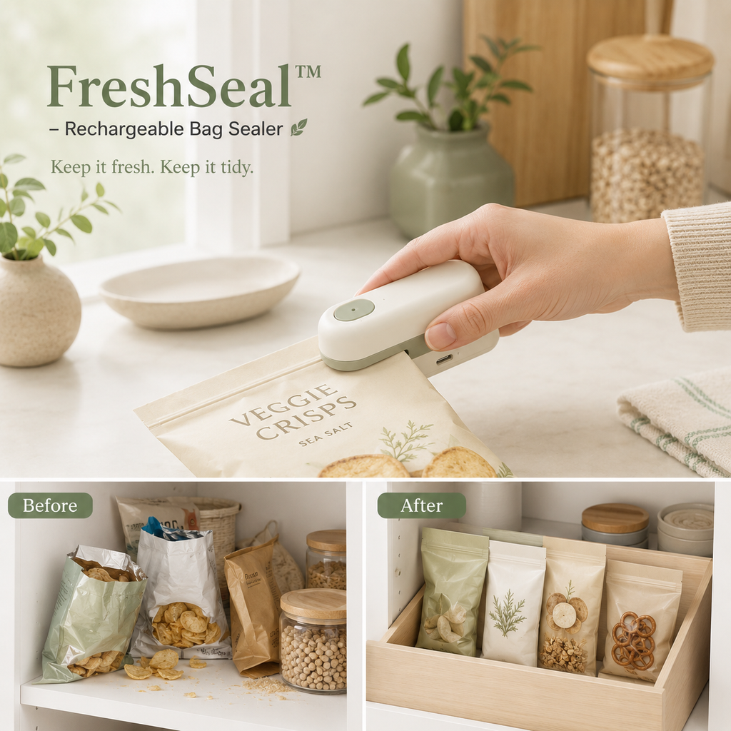 FreshSeal™– Rechargeable Bag Sealer