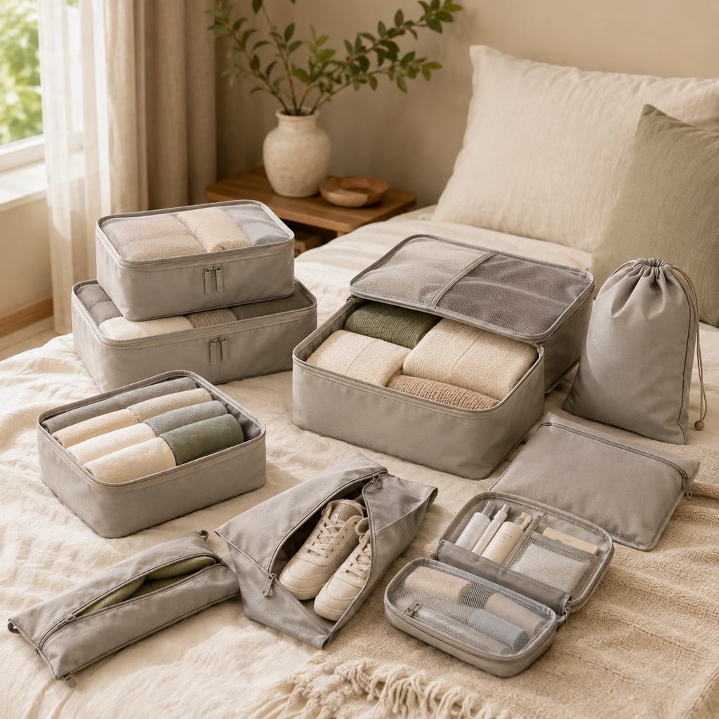 PackPerfect™ – 8-Piece Travel Organizer Set